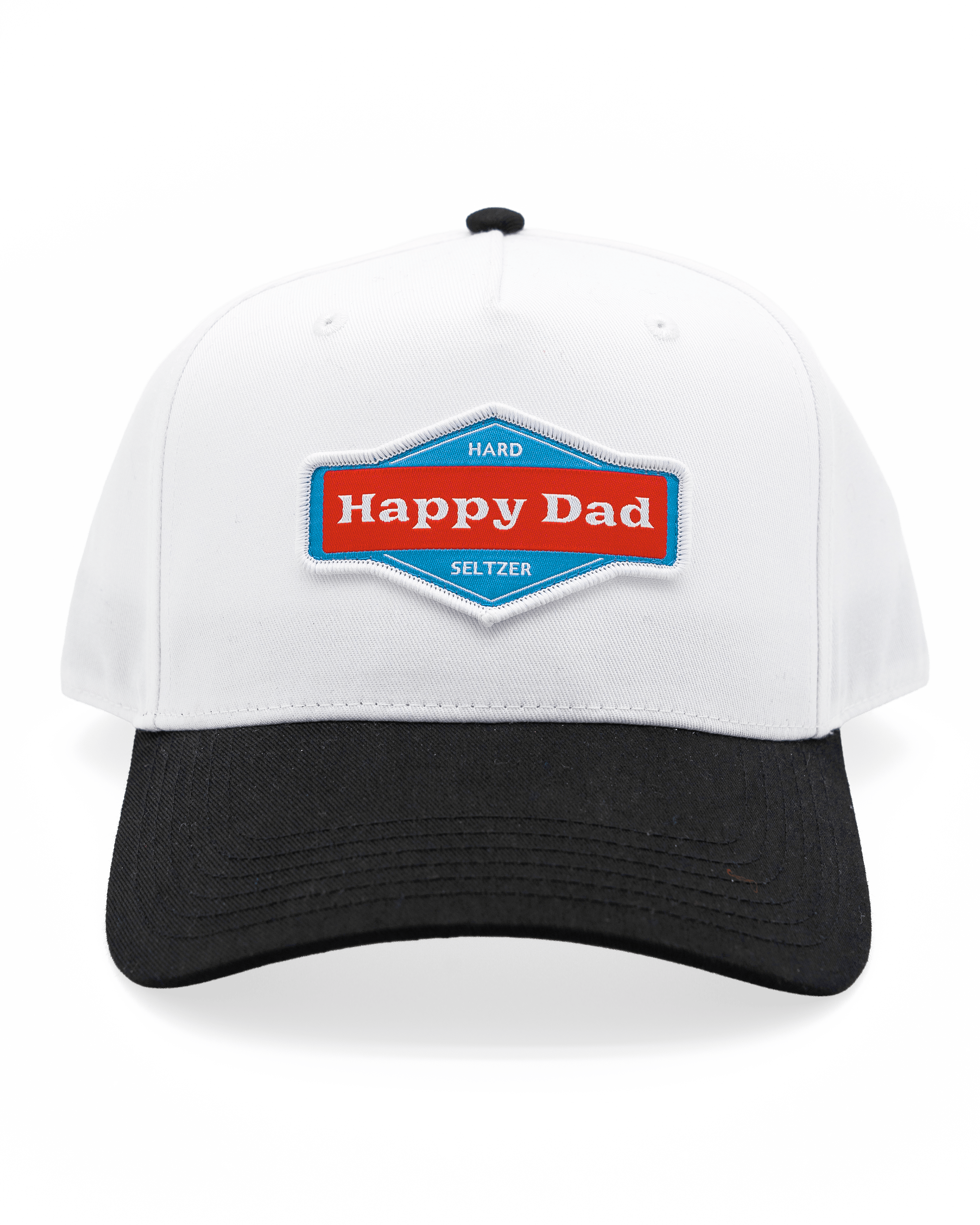 Happy Dad 2-Tone Hat (White/Black)