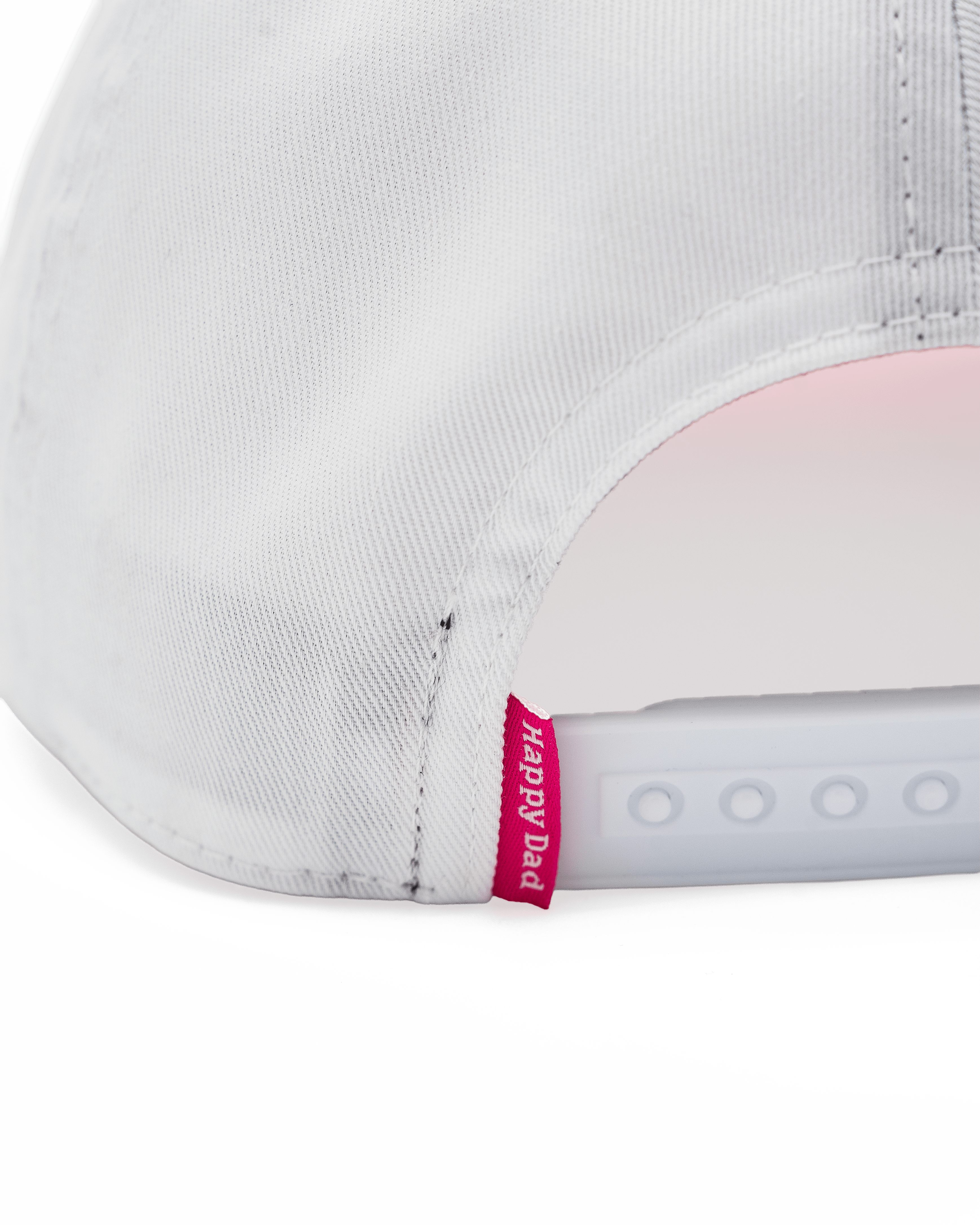 Happy Dad 2-Tone Hat (White/Pink)