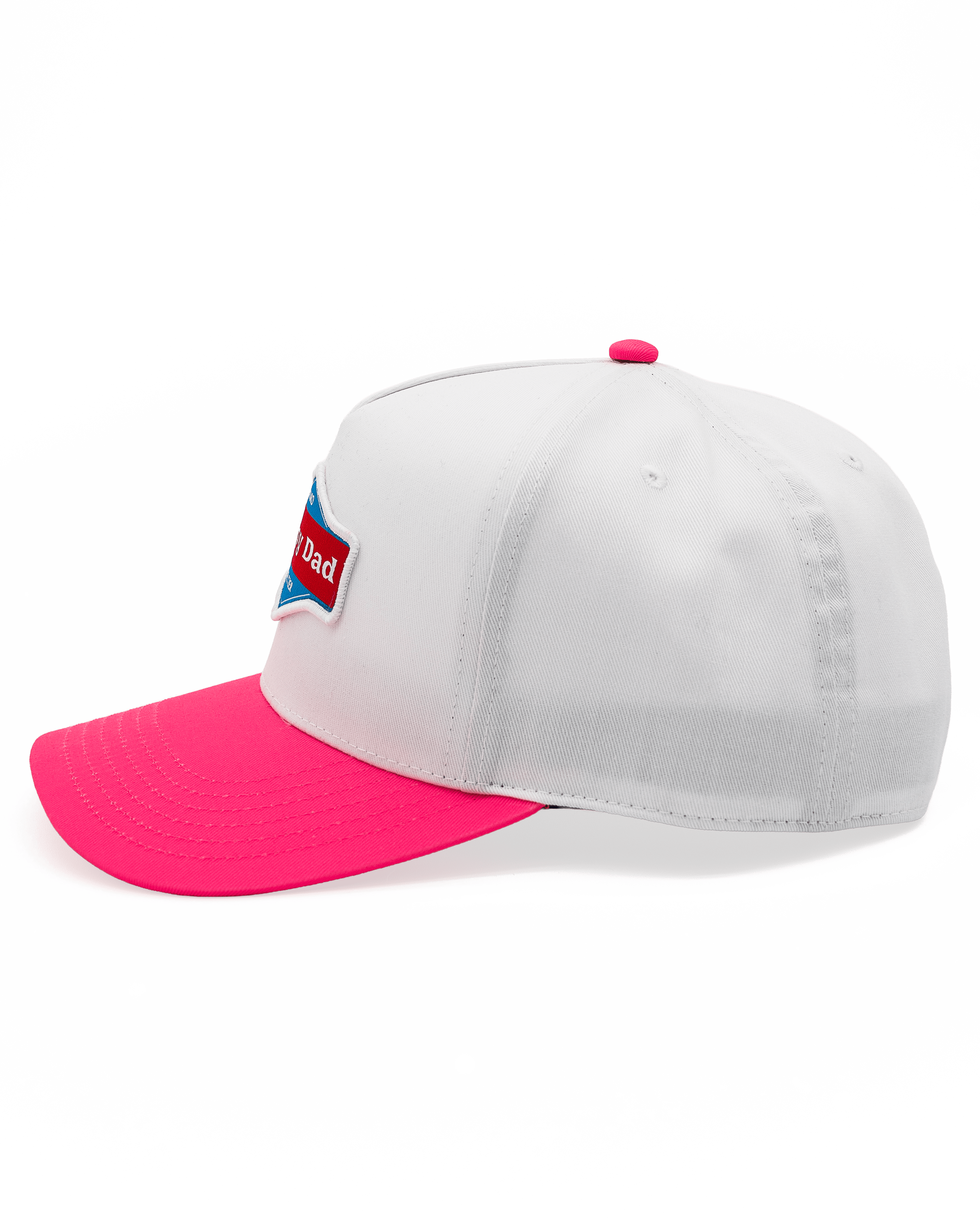 Happy Dad 2-Tone Hat (White/Pink)