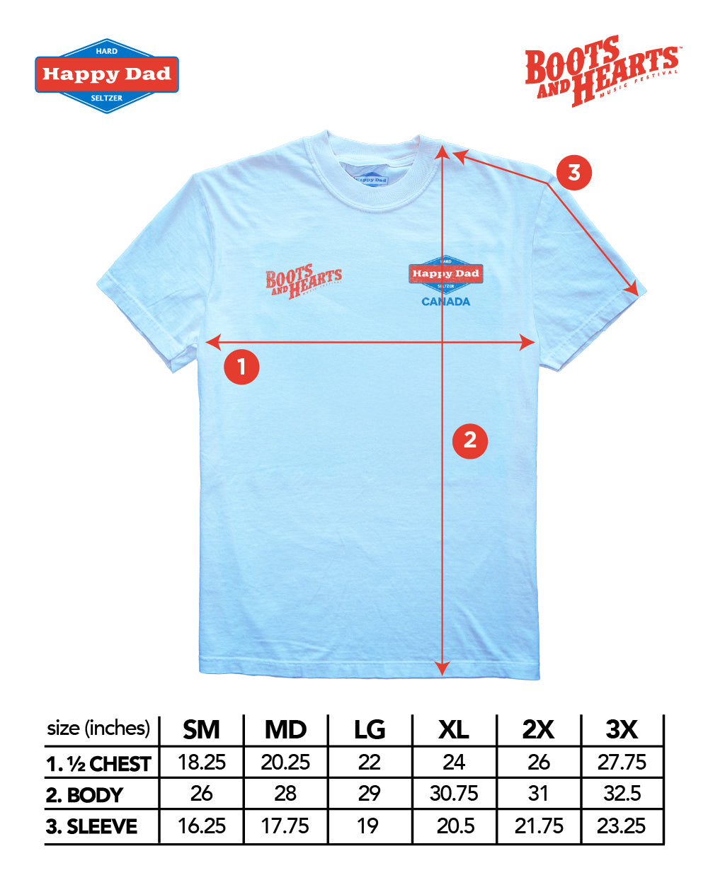 Happy Dad x Boots & Hearts Burl's Creek Tee
