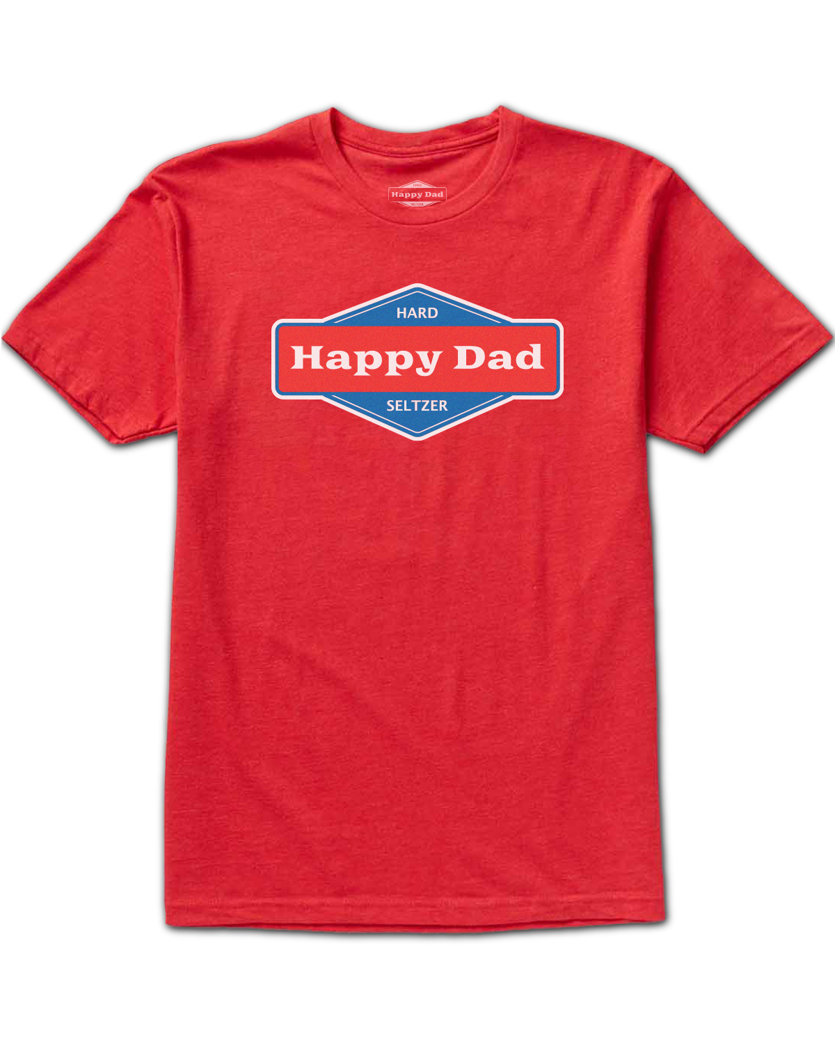 Happy Dad Front Logo Tee (Red)