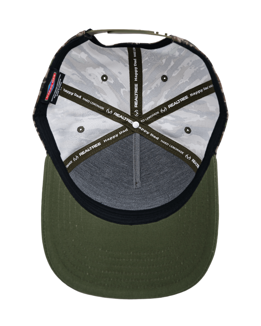Happy Dad x REALTREE Camo 2-Tone Snapback (Green)
