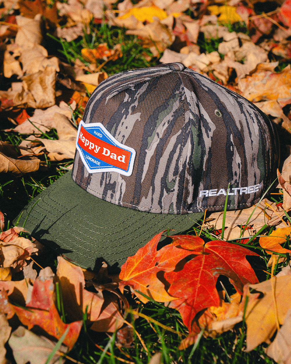 Happy Dad x REALTREE Camo 2-Tone Snapback (Green)