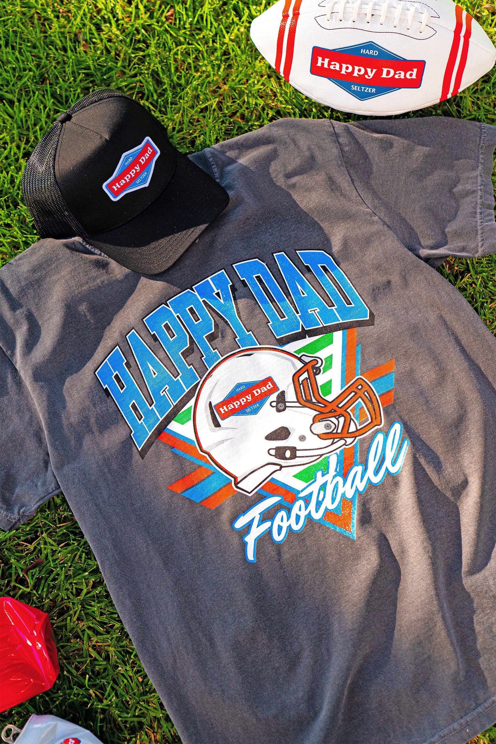 Happy Dad Vintage Football Tee